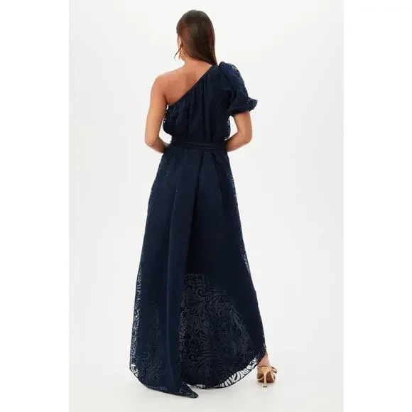 Trina Turk Navy Afloat Dress M Medium NWT $398 - Picture 2 of 9